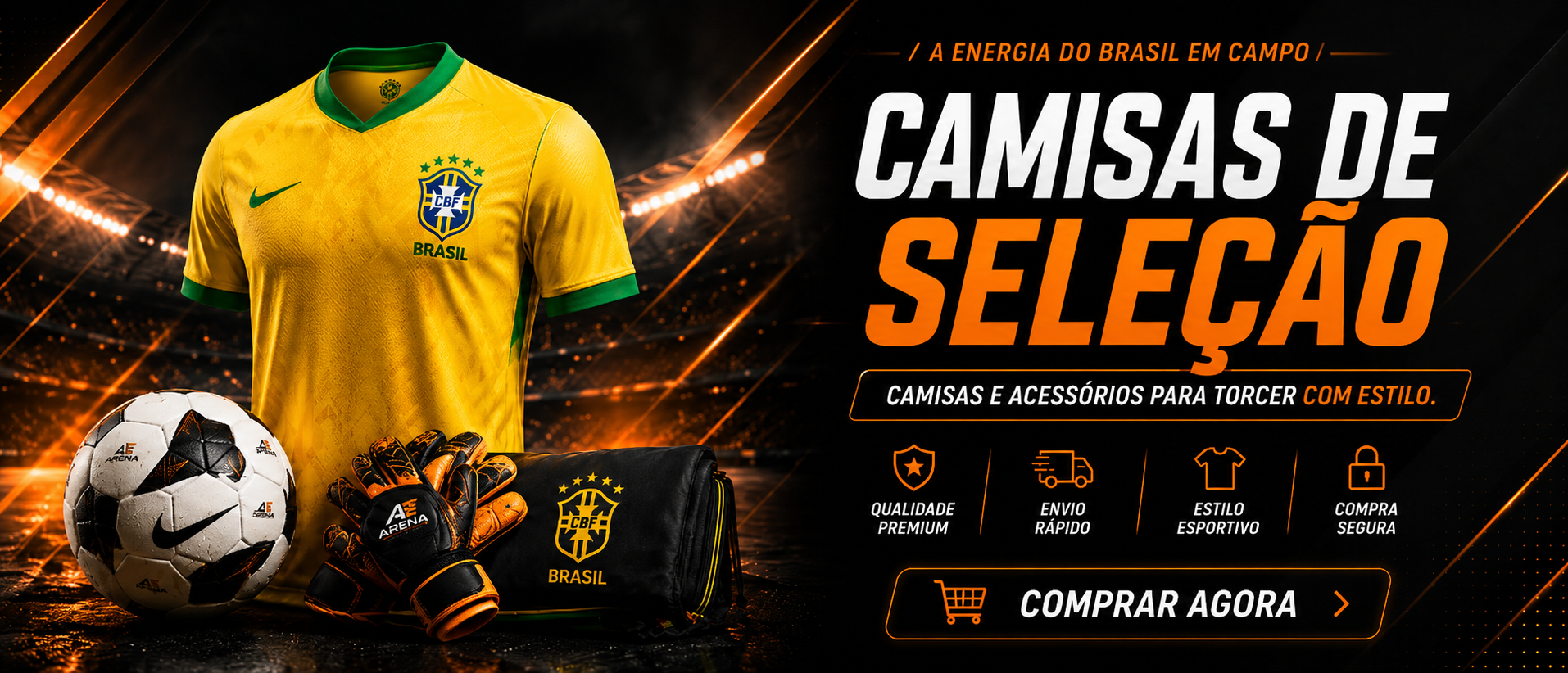 Banner Seleção Brasil