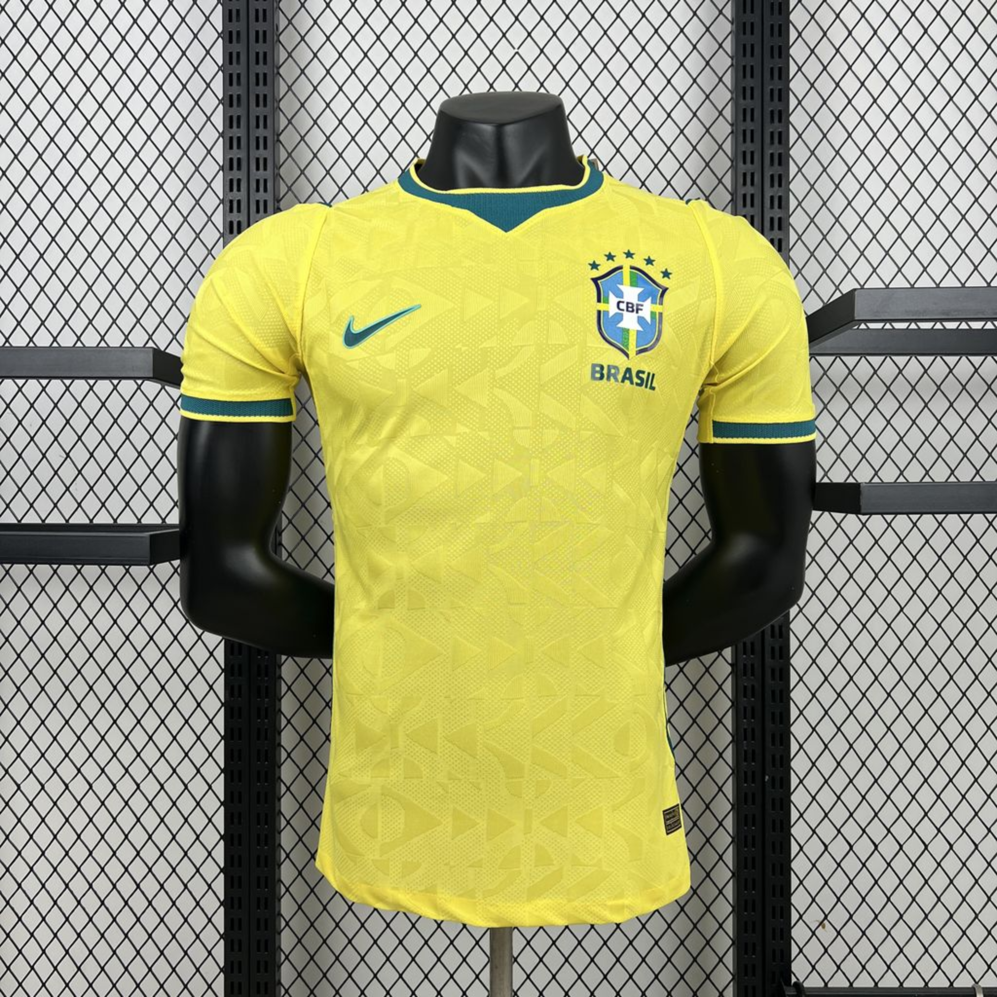 Camiseta amarela da seleçao brasileira moledo jogador (masculina)